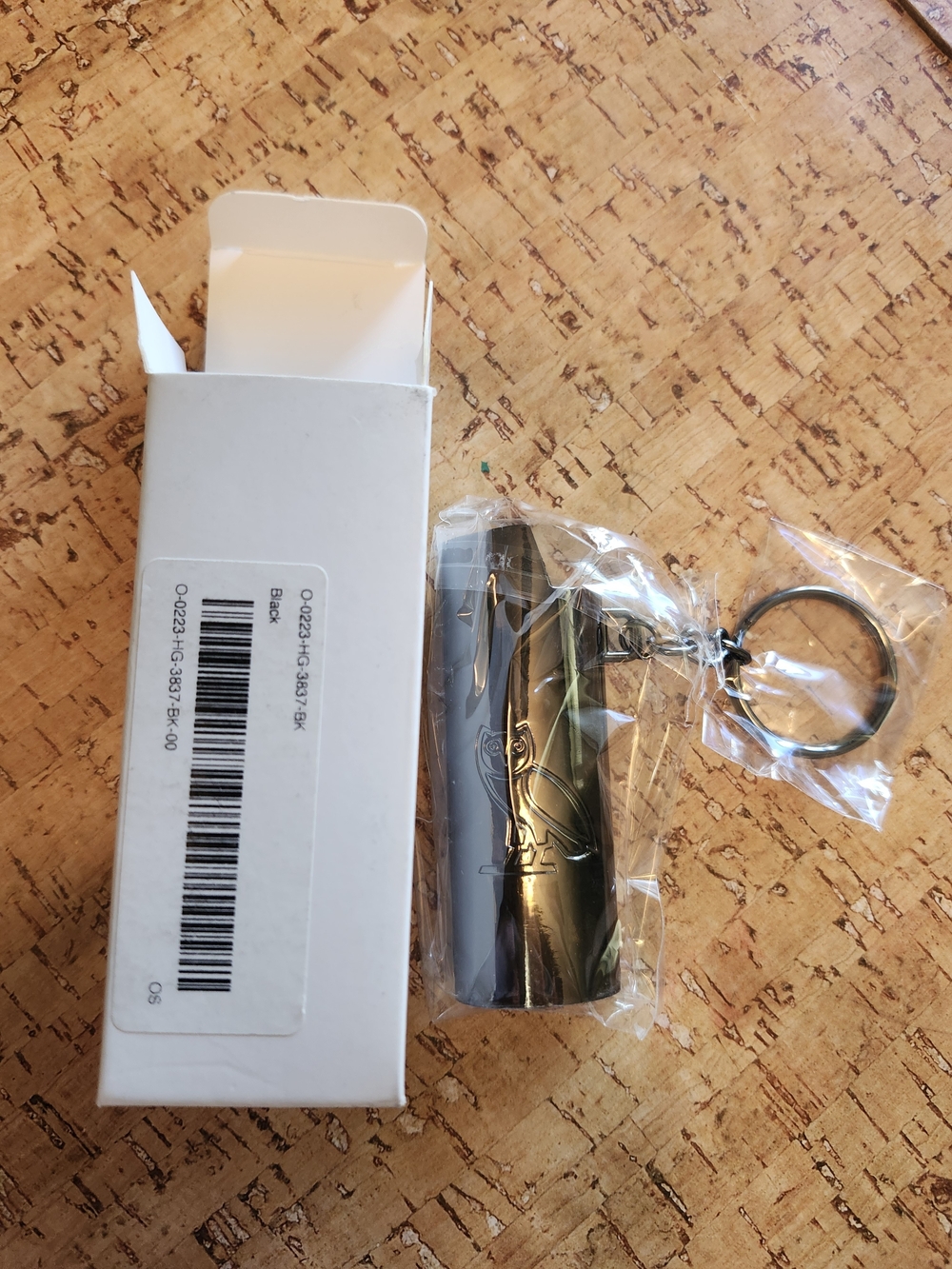OVO Black Metal Keychain Holster with Ring